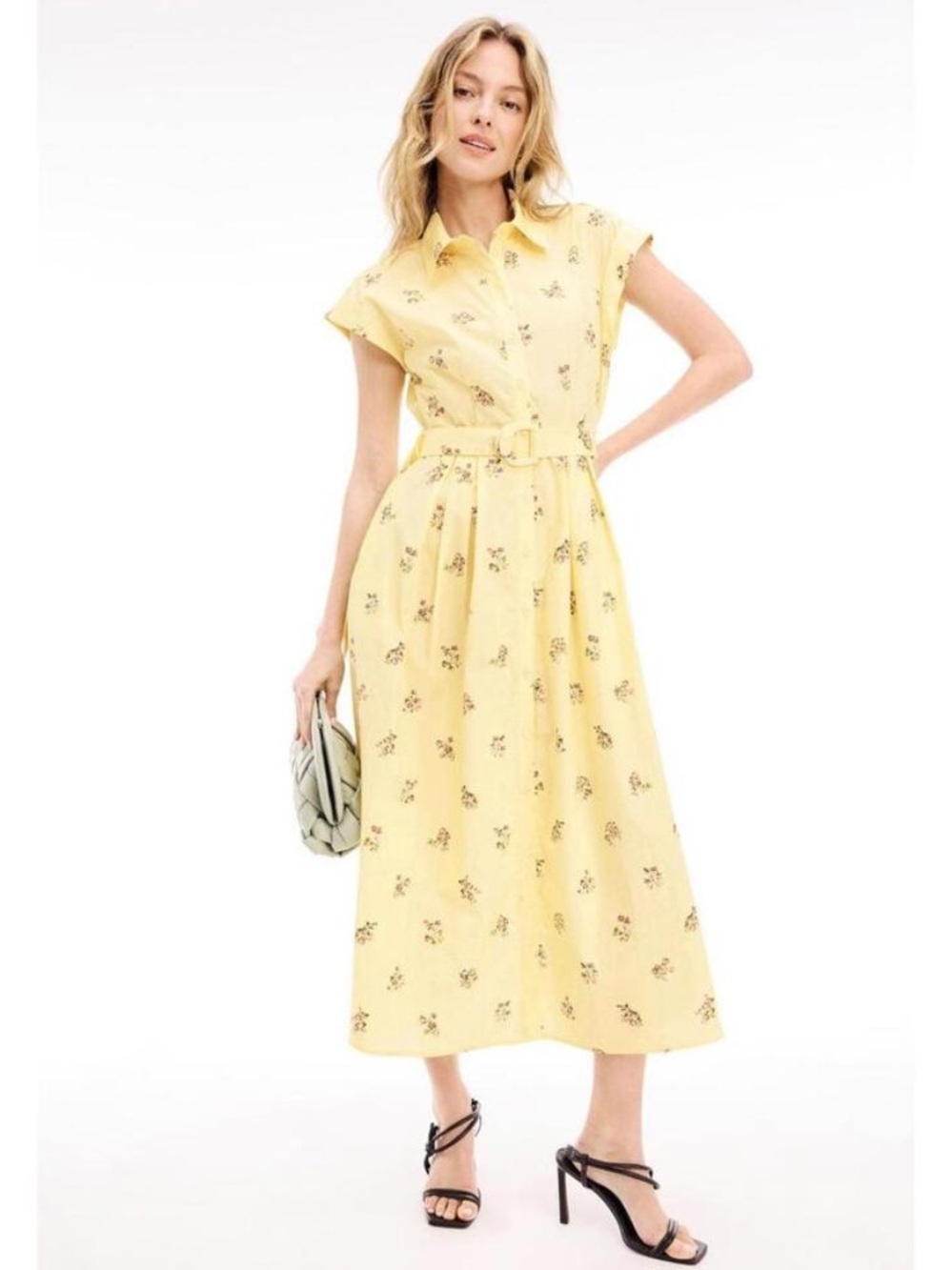 Adam Lippes Belted Poplin Shirt Dress, Size: 6